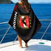1PC Custom Name Beach Towel Al-Ahly Club Crest Beach Towel, Suitable for Camping, Travel, Beach Accessories, Super Absorbent, Family Gift