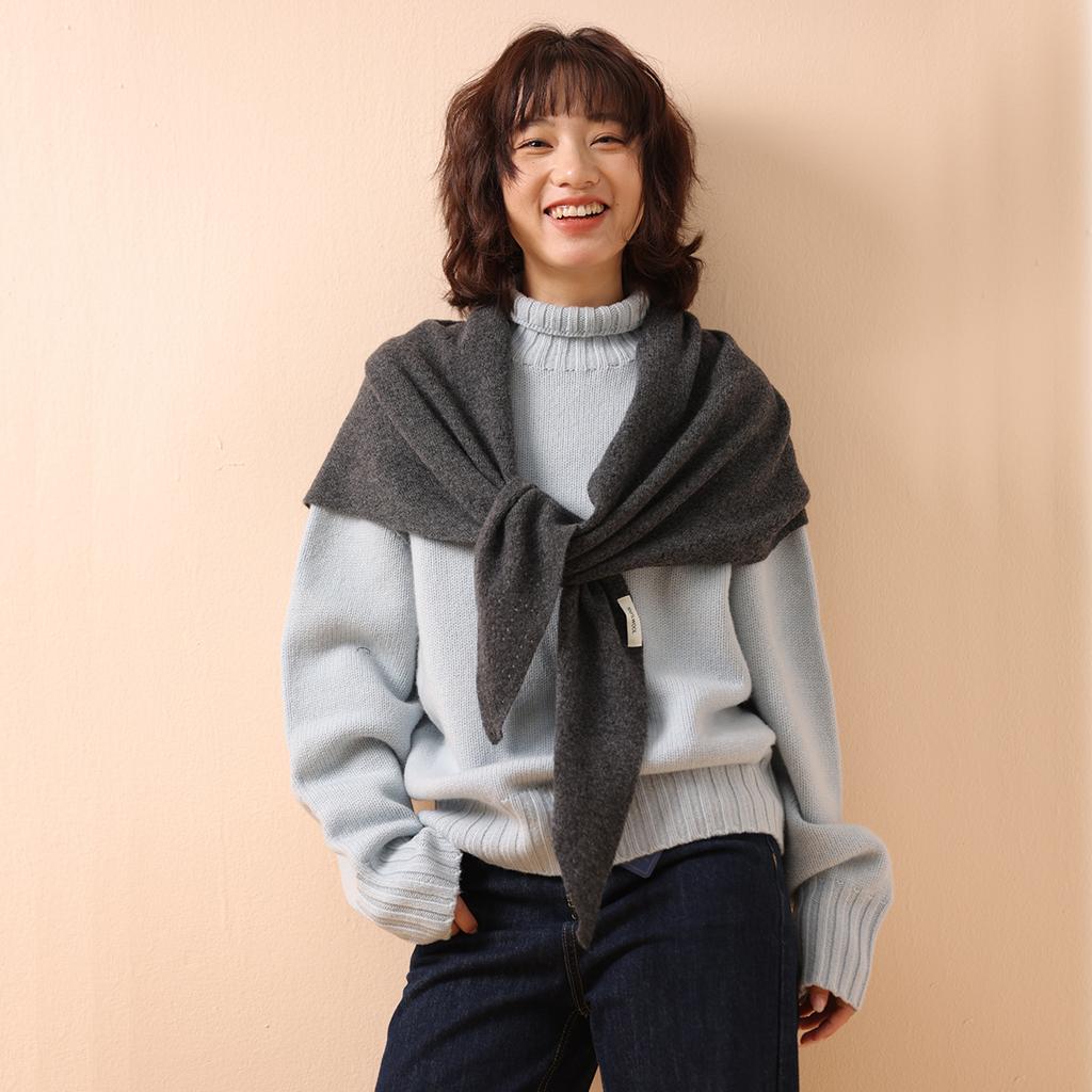 100% Шерсть Мода Большой Размер Женские Шали Треугольный Шарф Зимняя Накидка Утолщенная Теплая Шейная Косынка Роскошные Обмотки Буфанда