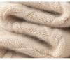 Women's Autumn/Winter 2026 Cashmere Cable Knit Lace-Up Sweater - Round Neck, Loose Fit, Slimming, Gentle Style.