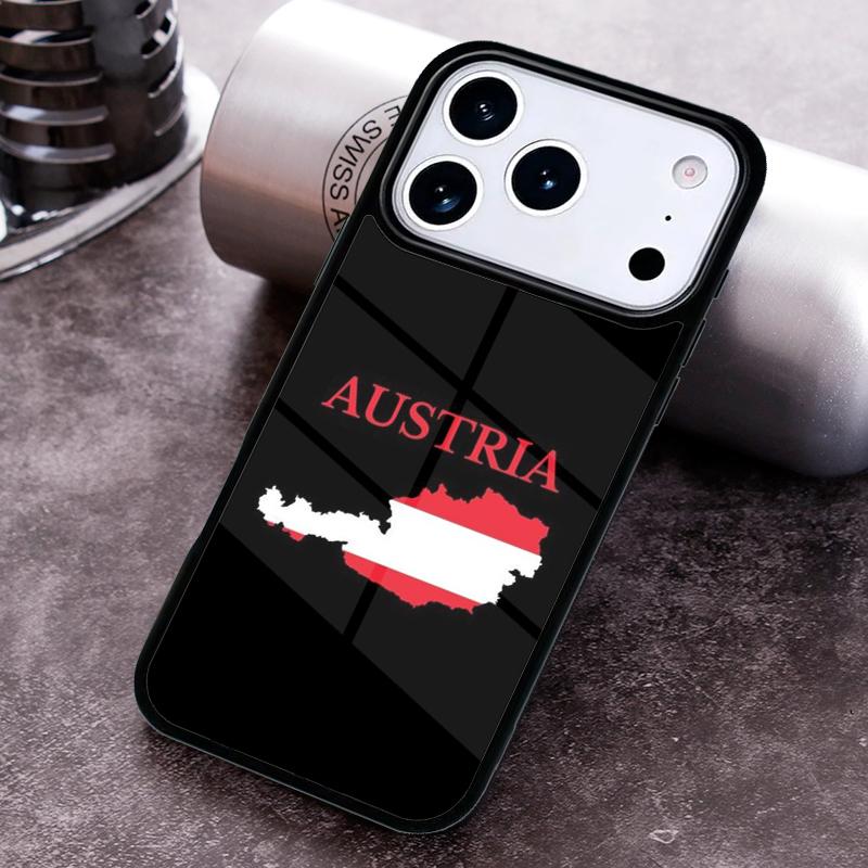 Чехол для телефона с флагом Австрии для iPhone 17 16 15 14 13 12 11 Pro Max Plus 17Air Мягкий силиконовый чехол