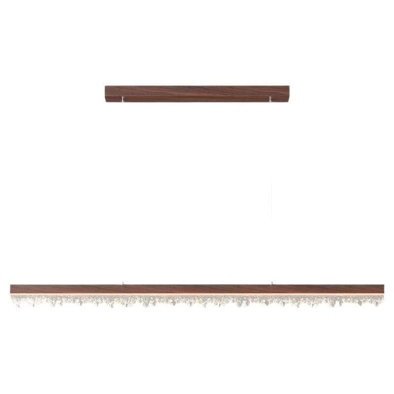 Светодиодный подвесной светильник Oeny Linear из грецкого ореха