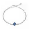 Серебряный браслет-цепочка Pandora Timeless Sparkling Halo Blue Pav 590039c01