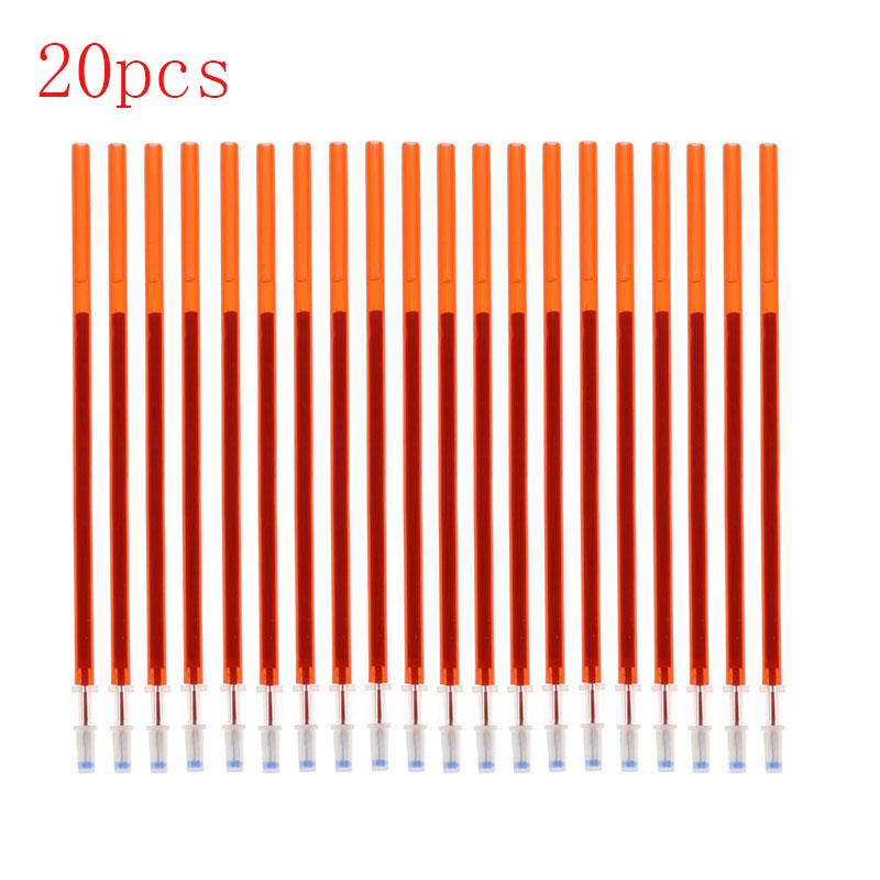 10/20Pcs 0.5mm Ink Gel Pen Erasable Refill Rod Erasable Pen Washable Handle School Writing Stationery Pen Refills