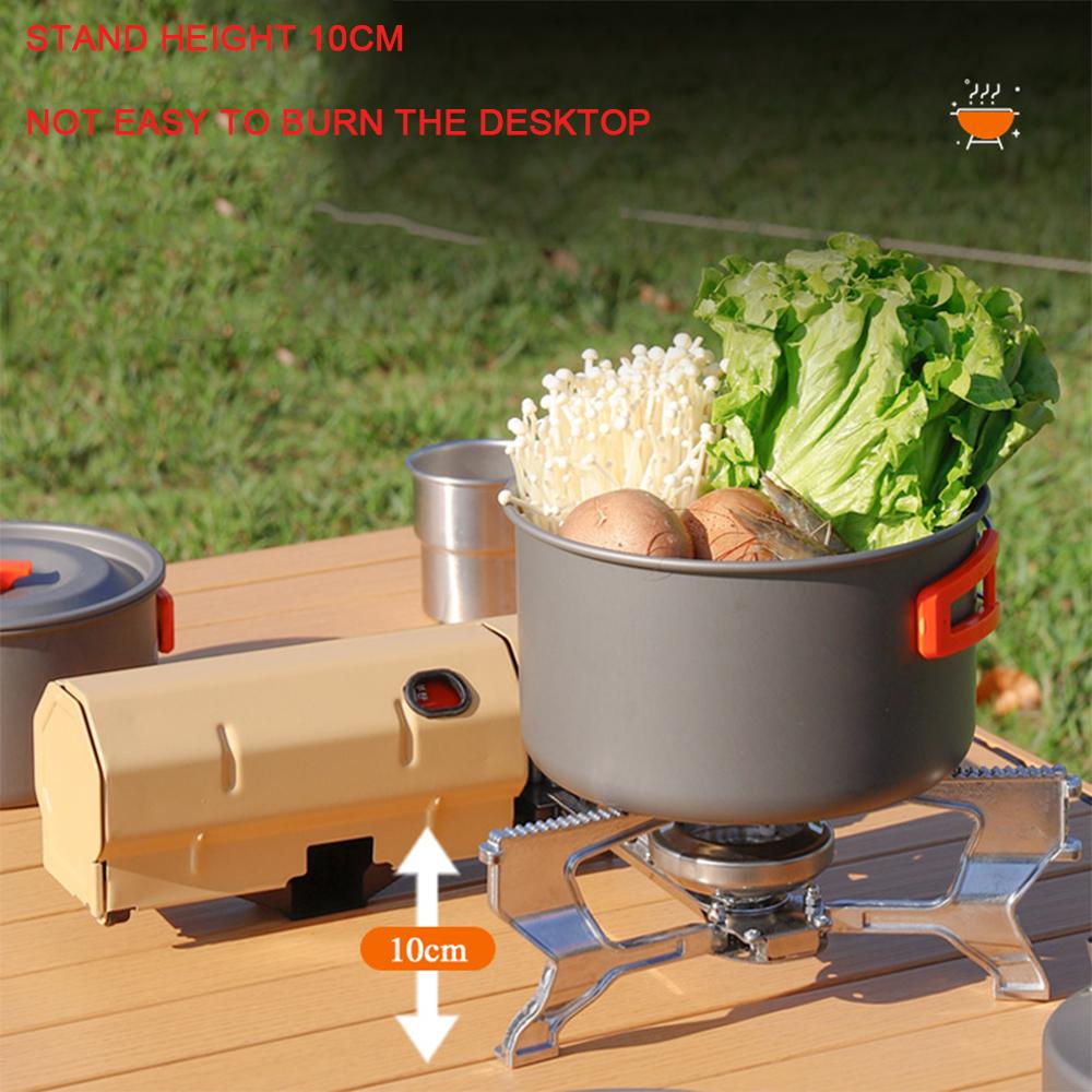 2670W Camping Gas Stove Portable Folding Cassette Stove Outdoor Gas Burner Hiking Travel BBQ Cooking Grill Cooker Heating System