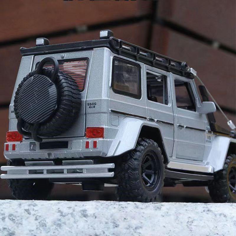 1/32 Benz G550 Adventure 4X4 V8 литая модель автомобиля, автомобили со звуком и светом, детская коллекция игрушек, подарок на день рождения мальчика