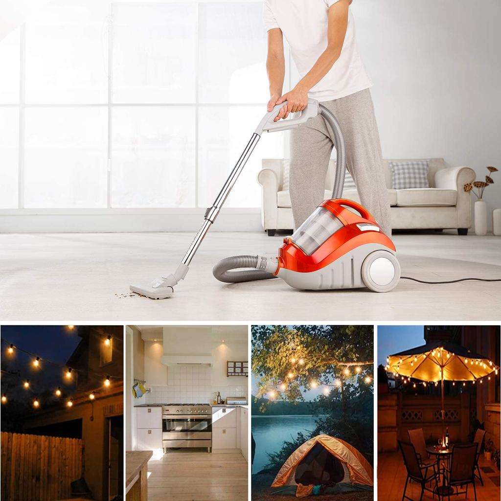 GJWLaie 1m Rainproof Extension Cord, 15A, 125V, 2-Way or 3-Way, Cross-Shaped, for Indoor, Outdoor, and Office Use, with Waterproof Cap, Waterproof