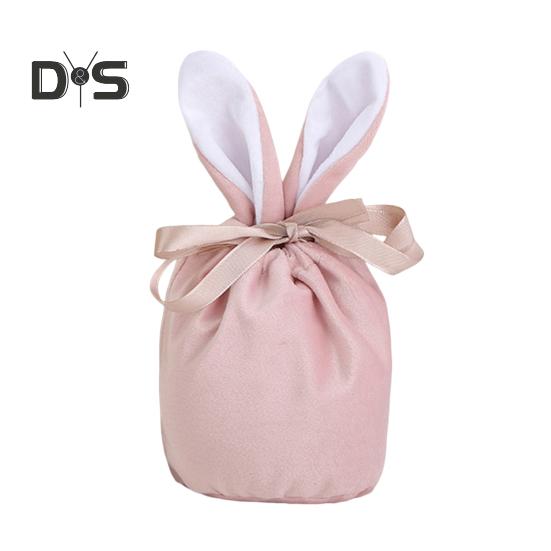 Многоразовый мешок для хранения конфет, супер мягкий, привлекательный, изысканный, пасхальный кролик, праздничный мешок для конфет