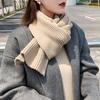 Golji Knit Scarf Unisex Couple Short Winter Muffler