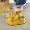 Новые ретро полностью закрытые платформенные Birkenstocks осенние Birkenstocks однотонная обувь Doudou shoes