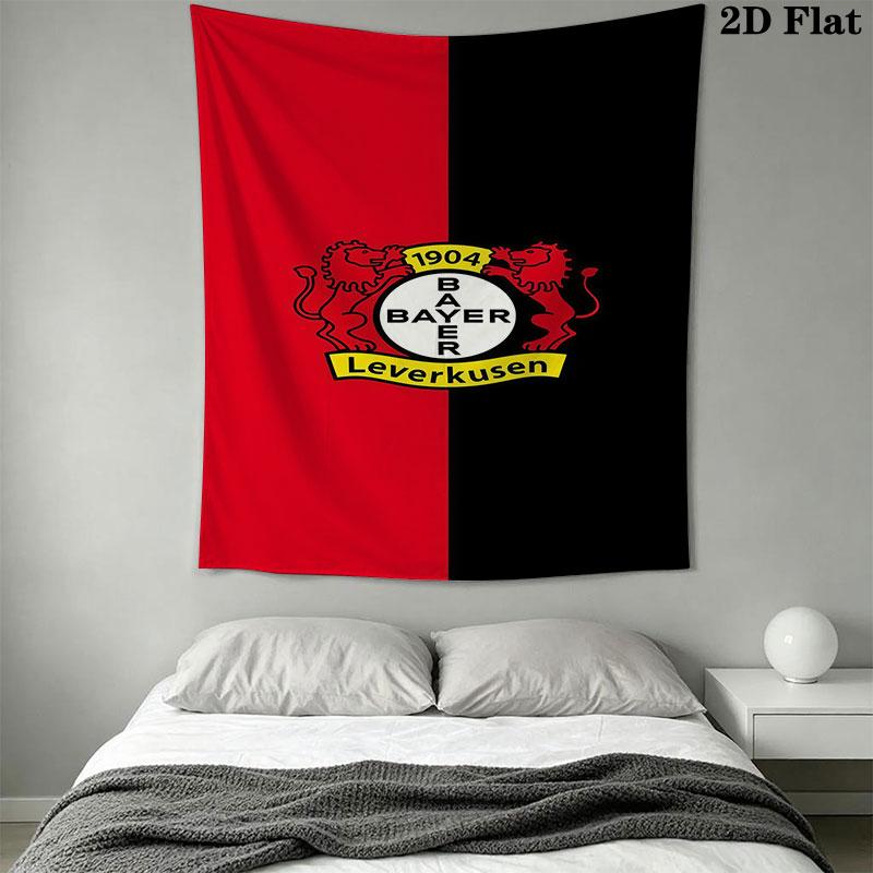 Bayer Leverkusen logo Wall Hanging Printed Fabric Blanket Decorative Tapestries for Bedroom Living Room Home Decor