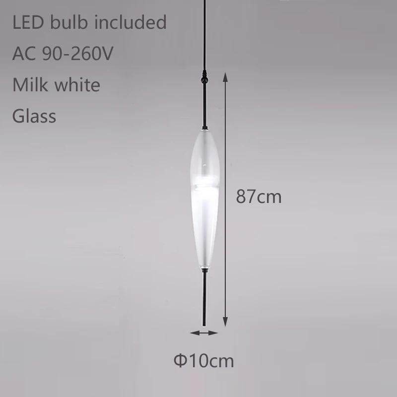 Скандинавский креативный синий стеклянный подвесной светильник, градиентный стеклянный подвесной светильник, гостиничное освещение, украшение для бара и ресторана, светодиодные светильники