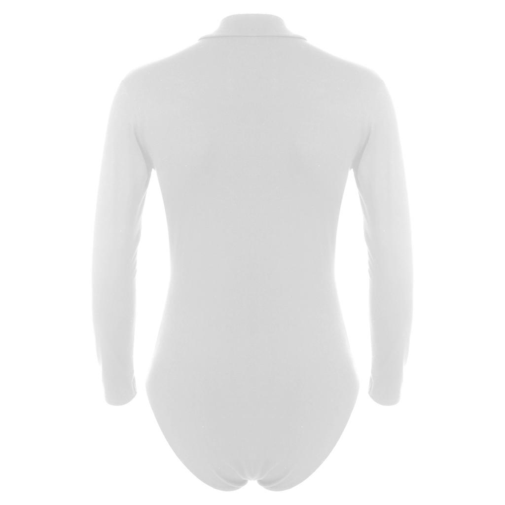 Мужская рубашка с длинным рукавом и промежностью, пижамы, боди, майки, трико, топ