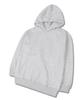 Толстовка Glake Plain Oversized с флисовой подкладкой, светло-серая