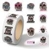 Cartoon Holiday Gift Sealing Stickers - 500 Self-Adhesive Journal Stickers per Roll
