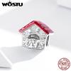 925 Sterling Silver Animal  Pet Home Charm House Charm Fit DIY Bead Bracelet Jewelry