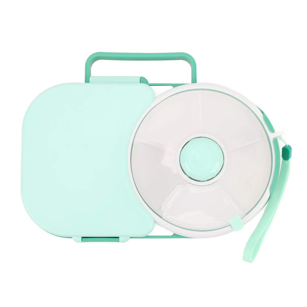 Snack Rotating Bundle with Lid Multifunctional Sealed Fruit Tray Damp Proof Rotating Snackle Box