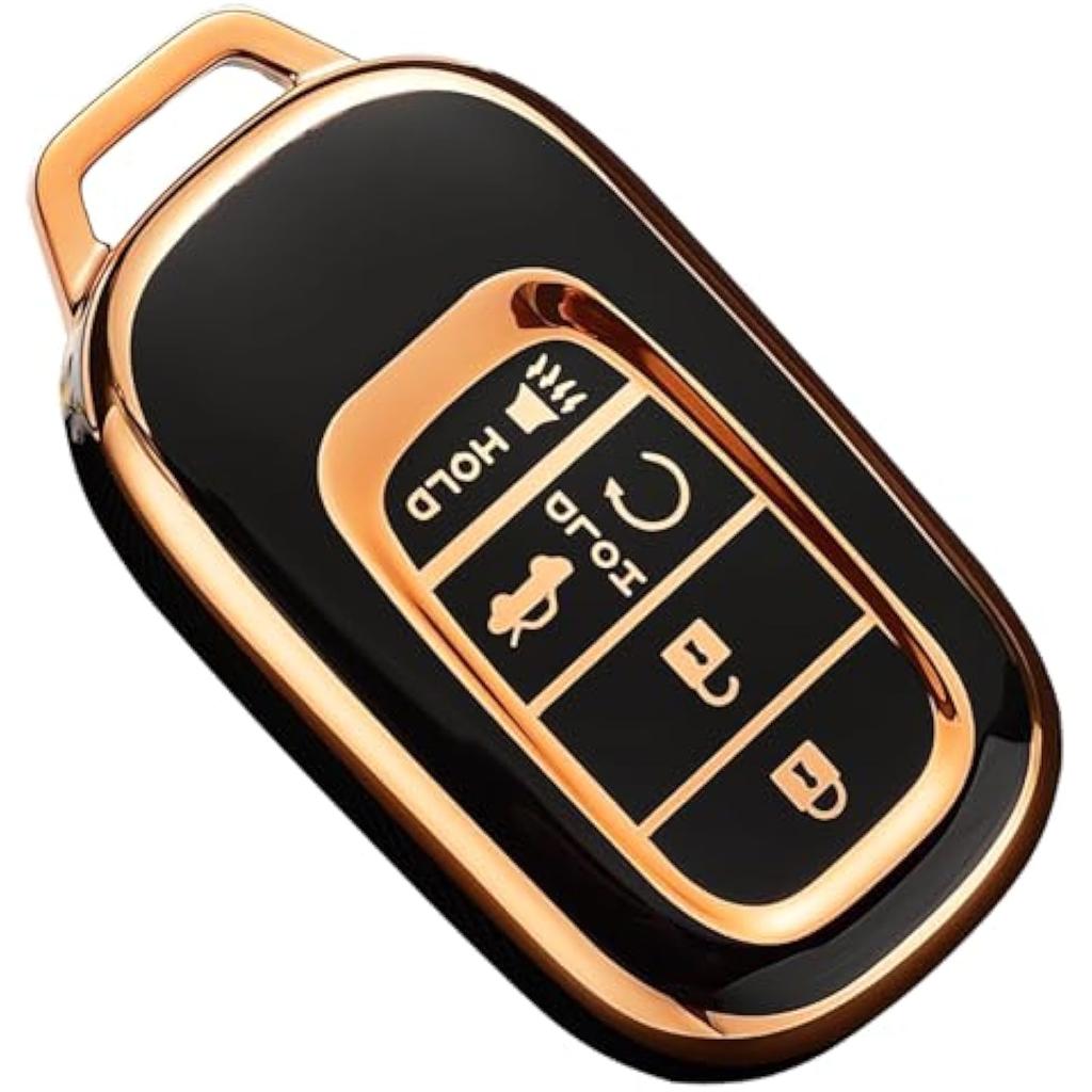 Подходит для брелка Honda (с цепочкой ключей), совместим с Accord Civic CR-V HR-V Passport Premium TPU брелок