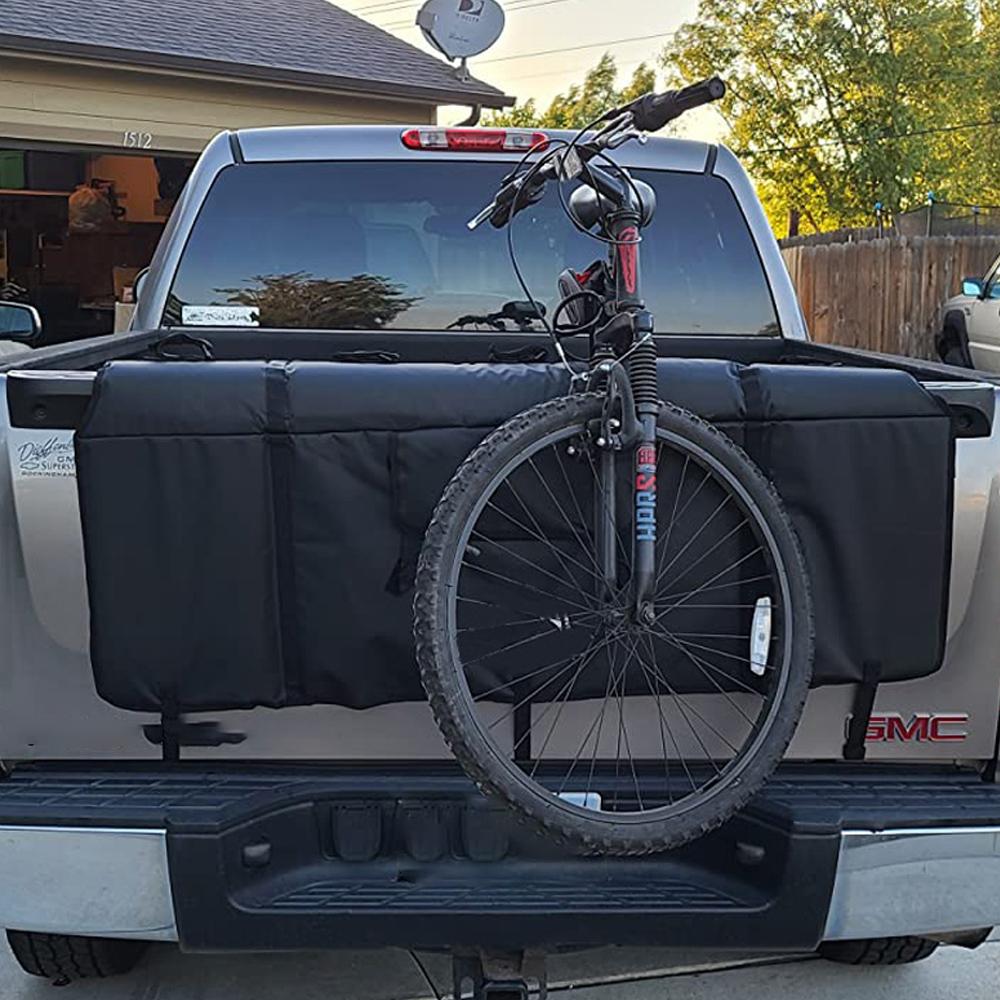 Защитная накладка на задний борт для пикапа для перевозки до 5 горных велосипедов с 2 карманами для инструментов