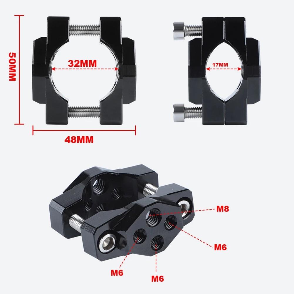 Handlebar Bracket Adaptor Accessories Aluminum Alloy Bumper