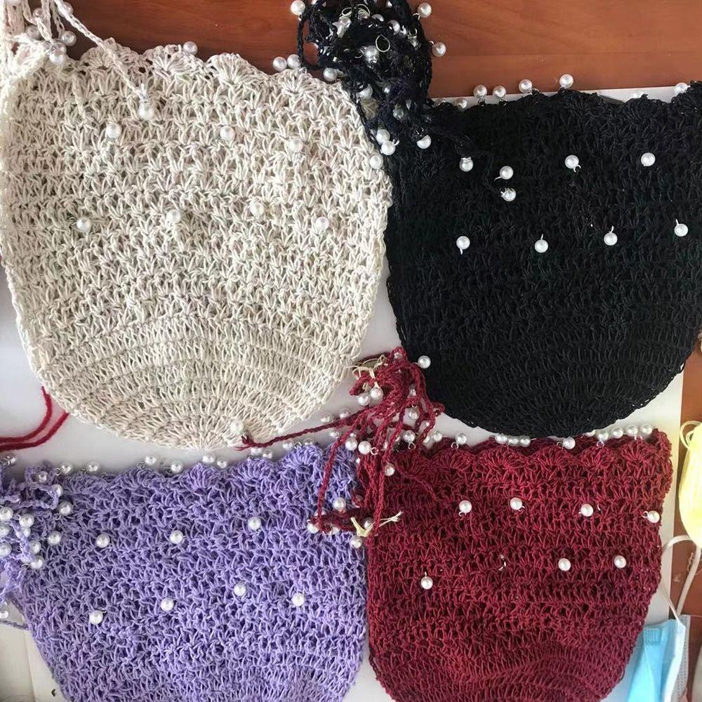 Pearl Bun Hats Ethnic Headscarf Hats Cute Tassels Hats Outdoor