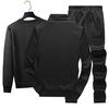 Men's Fashion Casual Sportswear Set Large Sweater Coat Long Pants Three Piece Set