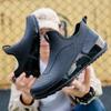 Men's Ankle Boots Fashion Outdoor Short Rainboots for Men Car Wash Platform Rain Boots Non-slip Men Waterproof Kitchen Work Shoe