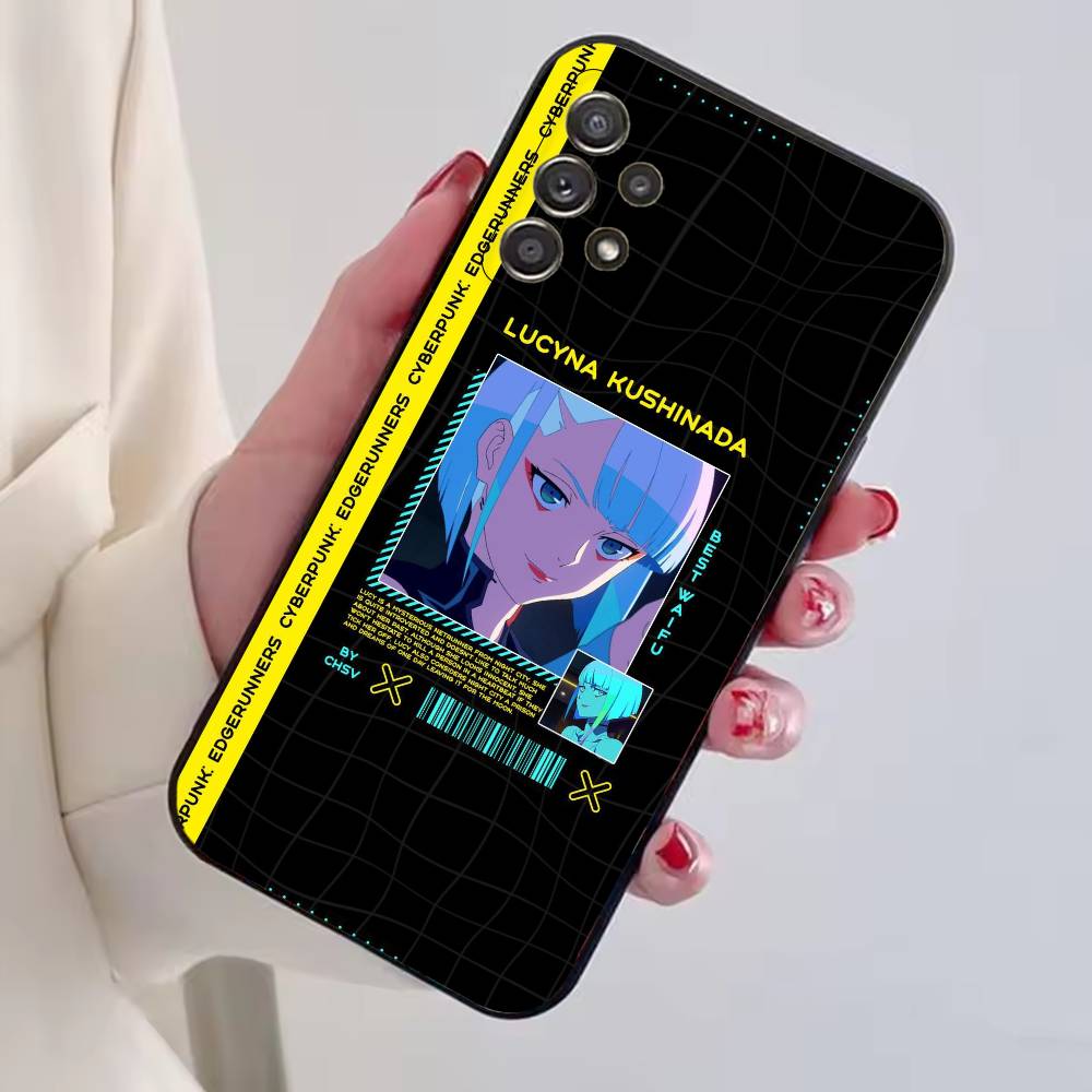 Чехол для телефона Game C-Cyberpunk Черный Силикон Мягкий Для Samsung S25,S24,S21,S22,S23,S30,Ultra,S20,Plus,Fe,Lite
