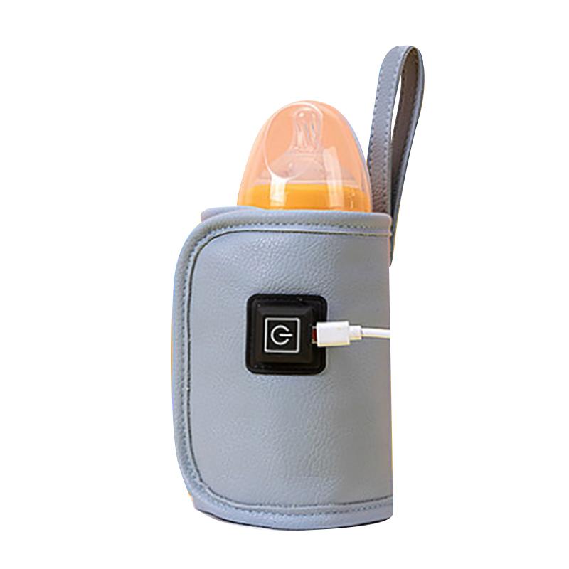Usb Portable Water Bottle Warmer Homothermal Baby Milk Warmer 40-60 Degree Baby Bottle Insulation Cover Vehicle-Mounted