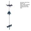 Japanese Bless Wind Chime Cast Iron Outdoor Small Wind Chime Retro Garden Hanging Wind Bell for Good Luck Patio Balcony Decoration