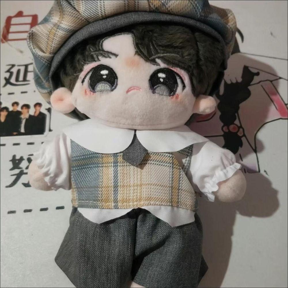 Shirt Trousers 20CM Doll Clothes Handsome Suit Plush Doll Clothe Cotton Doll Outfit Fans Gift