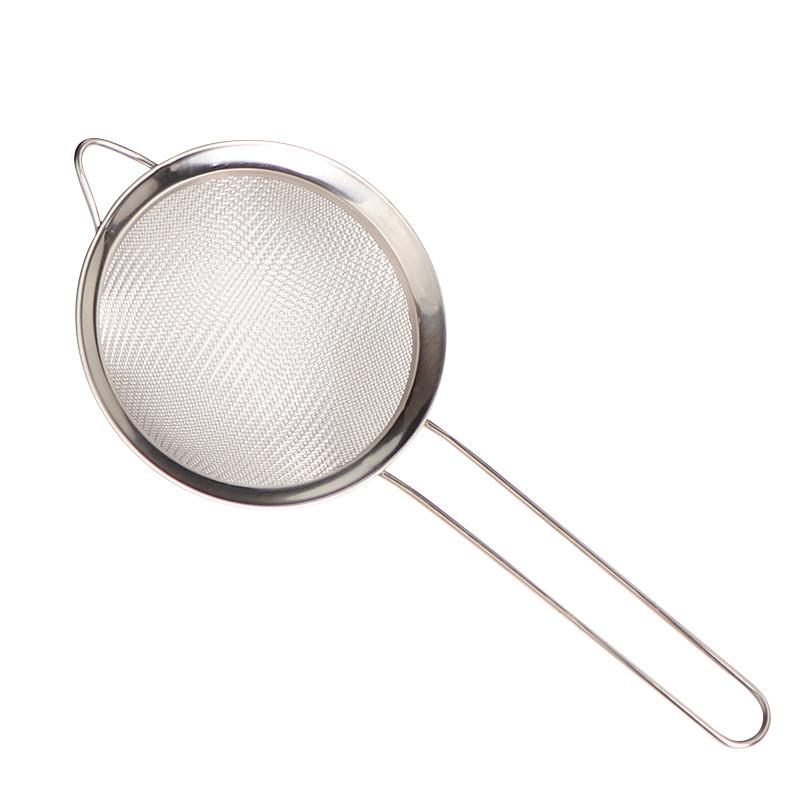 Stainless Steel Oil Grid- Bird's Nest- Colander Chinese Filter Leak Egg- White Separation Cross-border Flour Sieve Baking Tool