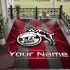 Custom Text Printed Rug FC Köln Non Slip Floor Carpet For Home Room Decor