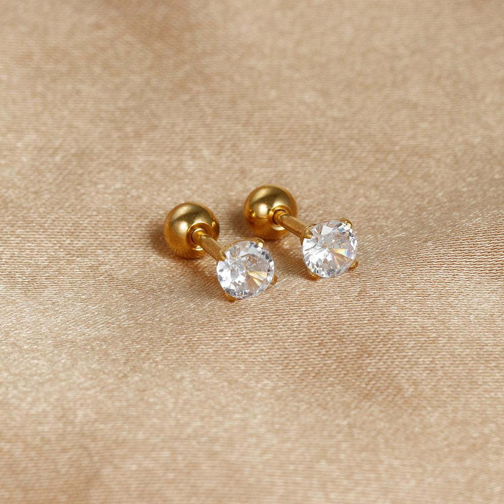 Новый дизайн Нержавеющая сталь циркон маленькие серьги-кольца для женщин Helix Tragus хрящ Conch Daith серьги-гвоздики для пирсинга ювелирные изделия