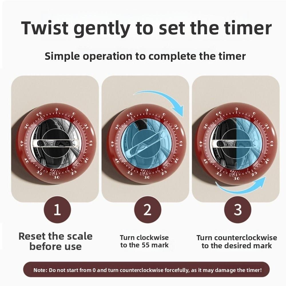 60-минутный таймер обратного отсчета, магнитный детский таймер для учебы, напоминание для выпечки, напоминание о задачах