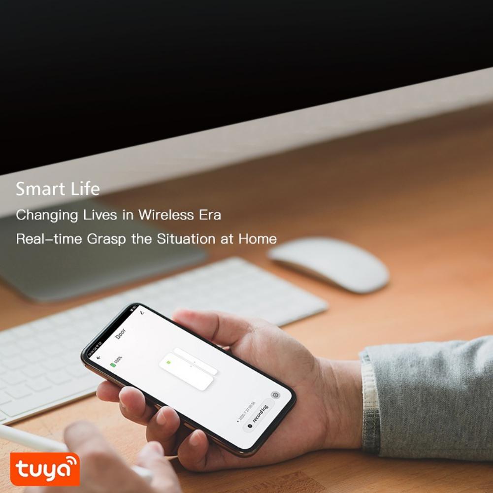 WIFI Door Magnetic Door And Window Alarm Home Graffiti Smart Home Wireless Detection Alarm Sensor