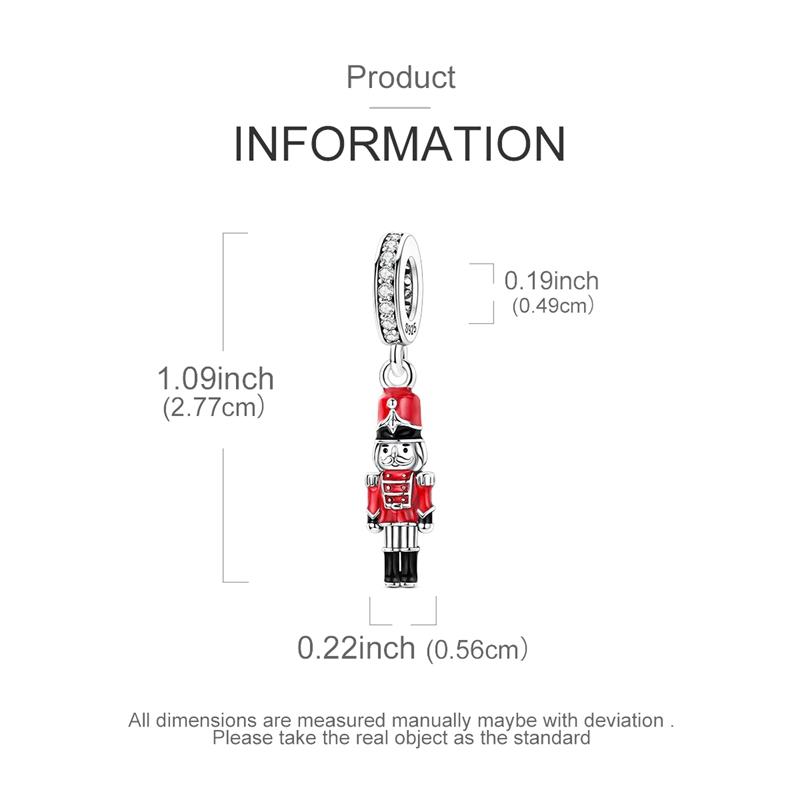 New Charms 925 Silver Royal British Soldier Pendant Dangle Fit Bracelet DIY Women Jewelry Making