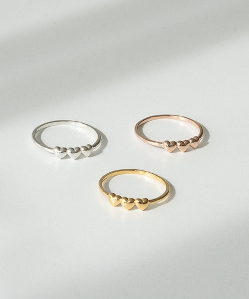 Серебряные кольца Alleun 925 пробы, многослойные, в форме сердца, кольца дружбы
