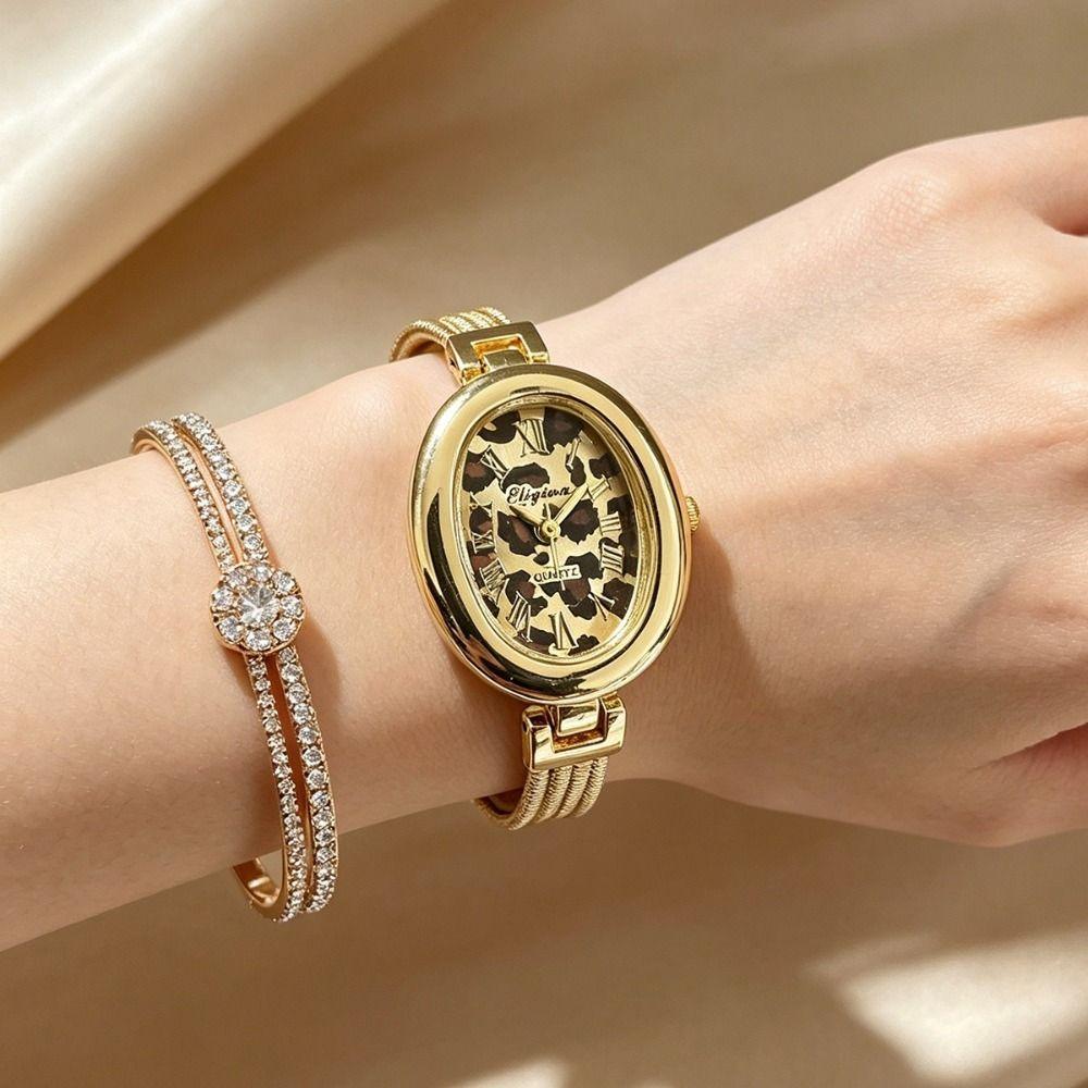 Gold Tassel Chains Watch Fashion Accessory Oval Quartz Watch Quartz Wristwatch Casual Occasion