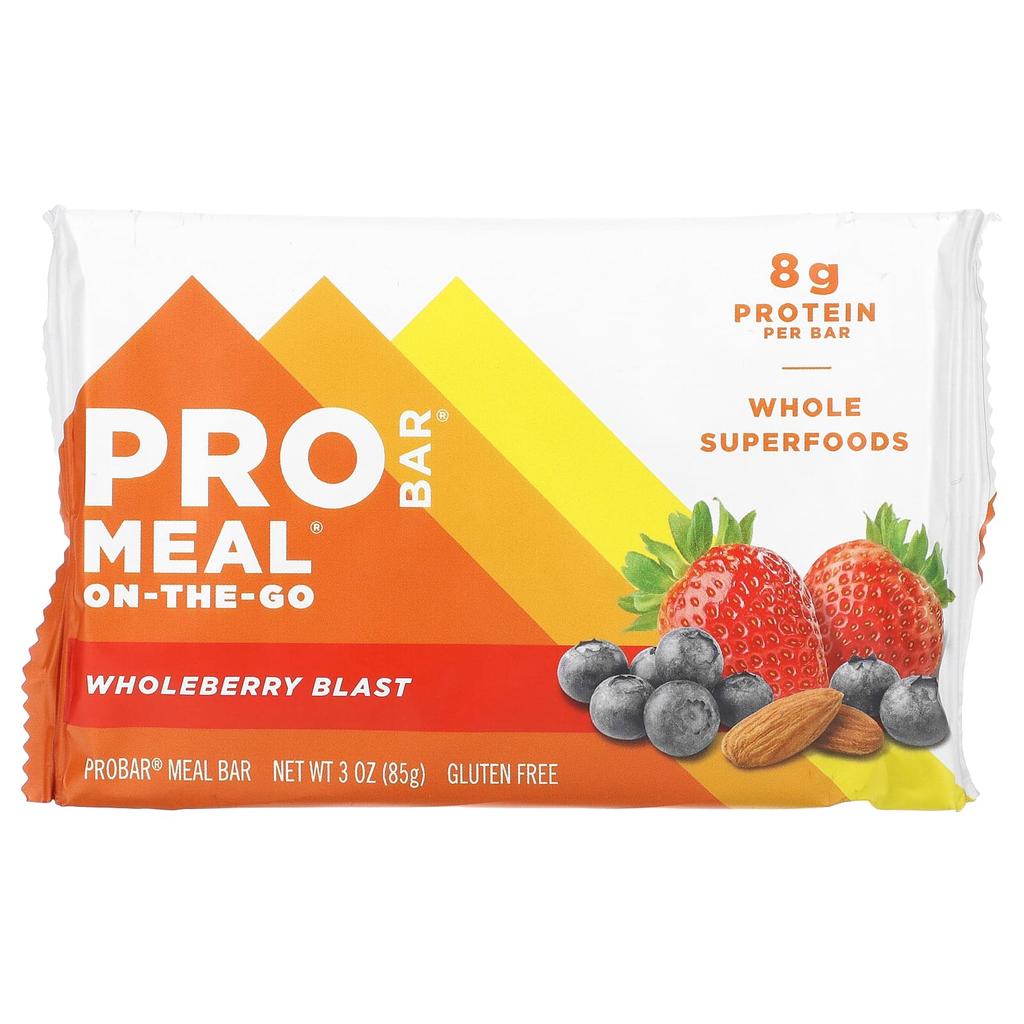 ProBar Meal On the Go Bar, Whole Berry Blast, 12 Packs, 85 G (3 Oz) Each