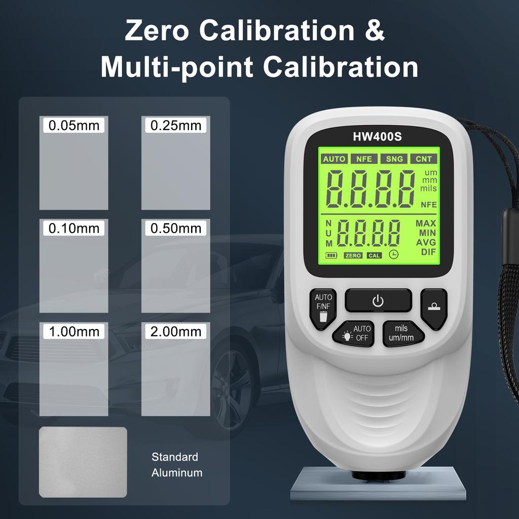 Paint Thickness Gauge Paint Meter for Cars Digital Coating Thickness Gauge High Definition LED Display High Precision