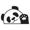 BLKUOPAR Peeking Panda автомобильные наклейки виниловые наклейки для квадроциклов креативная наклейка милые окклюзионные царапины холодильник кондиционер автомобильные аксессуары