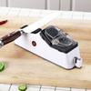 Electric Knife Sharpener 5 Seconds Quick Sharpening Polishing With Protective Cover Portable Kitchen Knife Sharpener Tools For Home