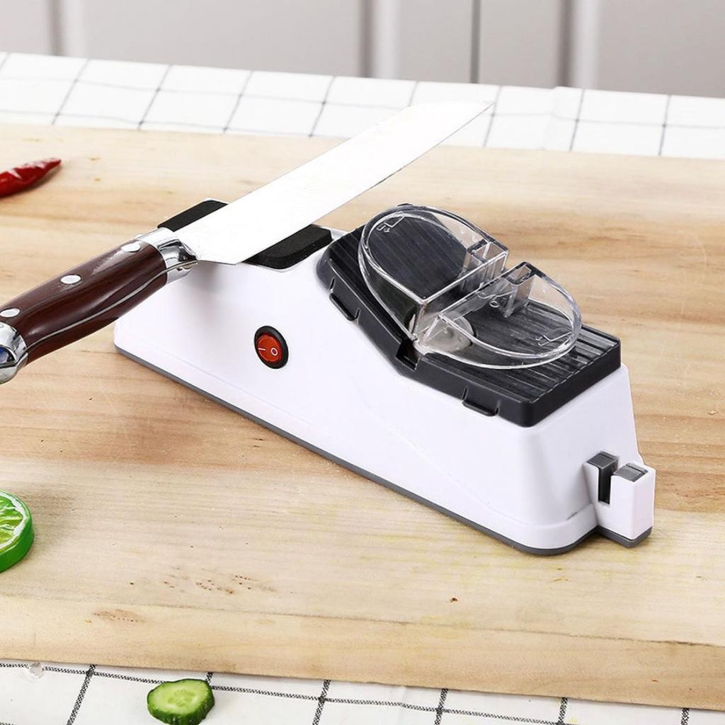 Electric Knife Sharpener 5 Seconds Quick Sharpening Polishing With Protective Cover Portable Kitchen Knife Sharpener Tools For Home