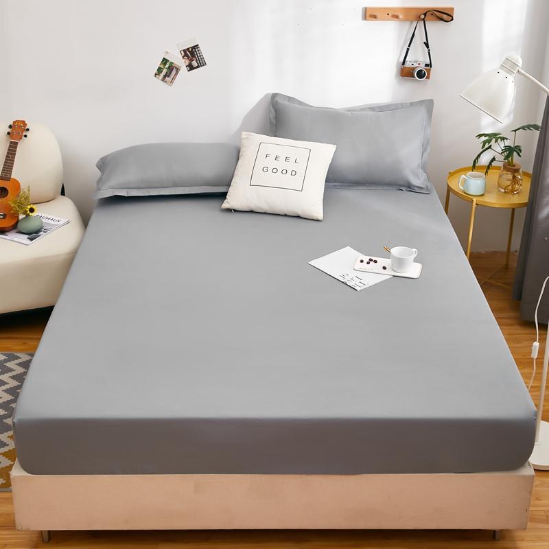 Водонепроницаемая простыня на резинке для дома, эластичная простыня, приятная для кожи, покрывало для кровати, постельное белье в цветочном стиле(Нет наволочки)