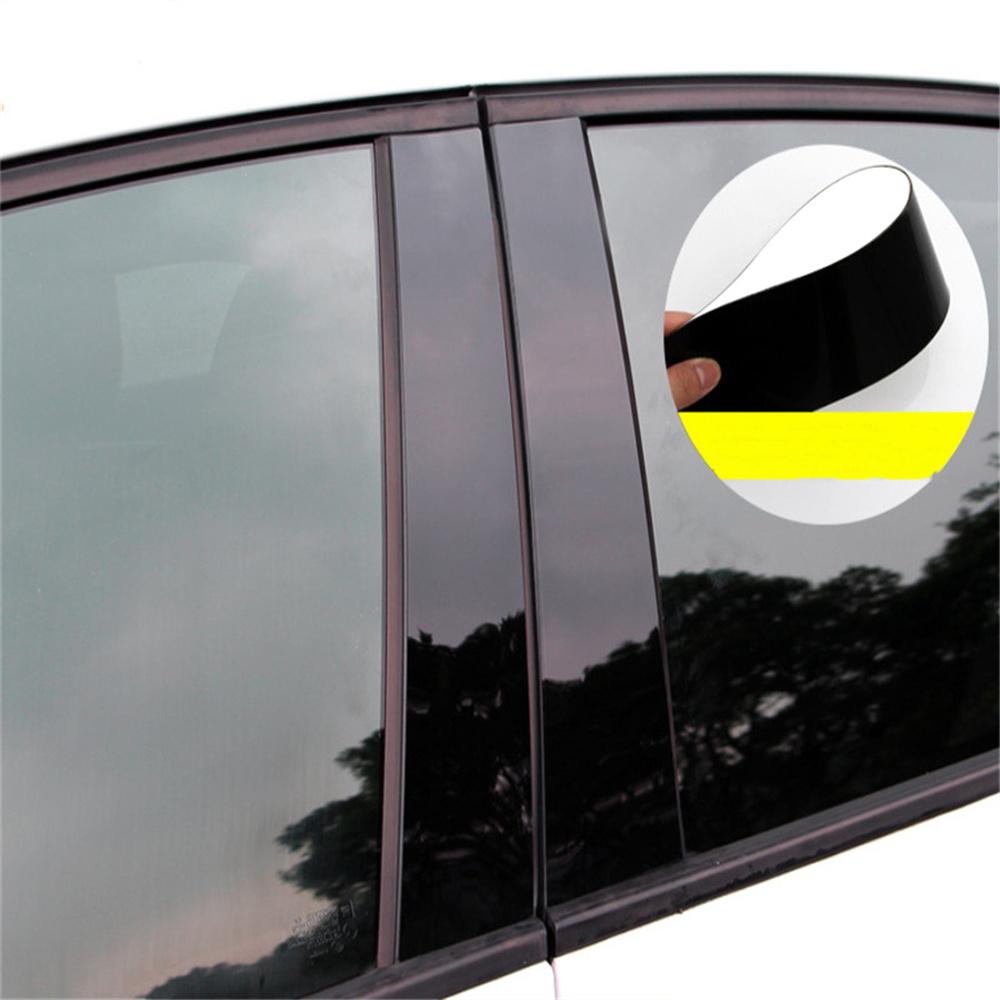 4 шт. новые стойки для обшивки дверей, глянцевая черная крышка из поликарбоната для Ford Fiesta