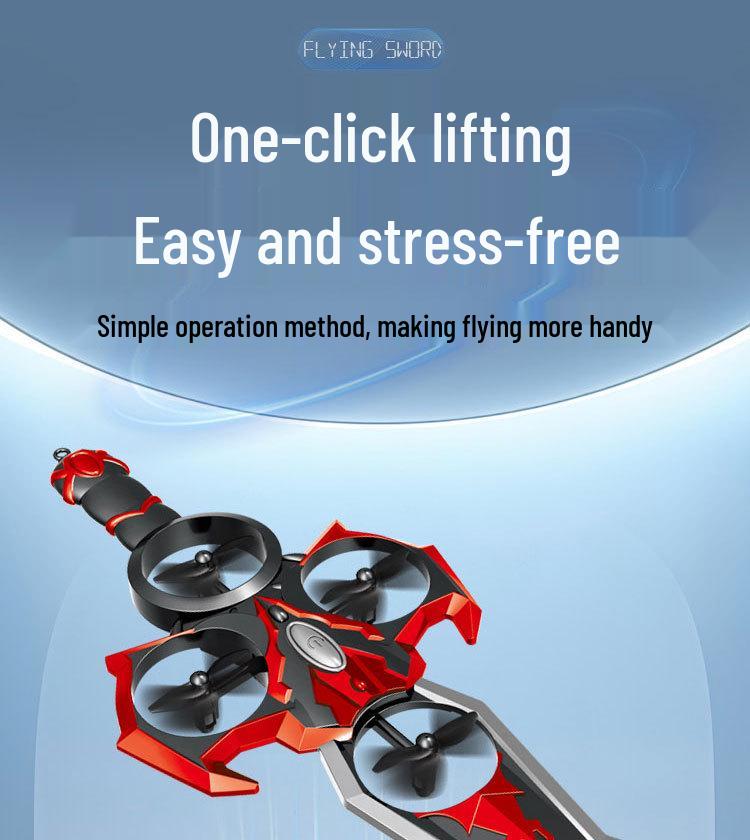 Retro Remote-Control Flying Sword Drone: Children's Toy Airplane Model