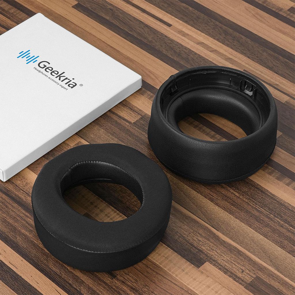 Geekria Earpads Sport Compatible Pads Compatible with Sony Sony PlayStations Pulse Elite Headphones Pads Cups Cooling Gel Ear/Ear (Black)