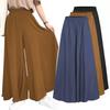 Women Soft Pantalon Wide Legs Long Pants Casual High Waist Trousers Plus Size
