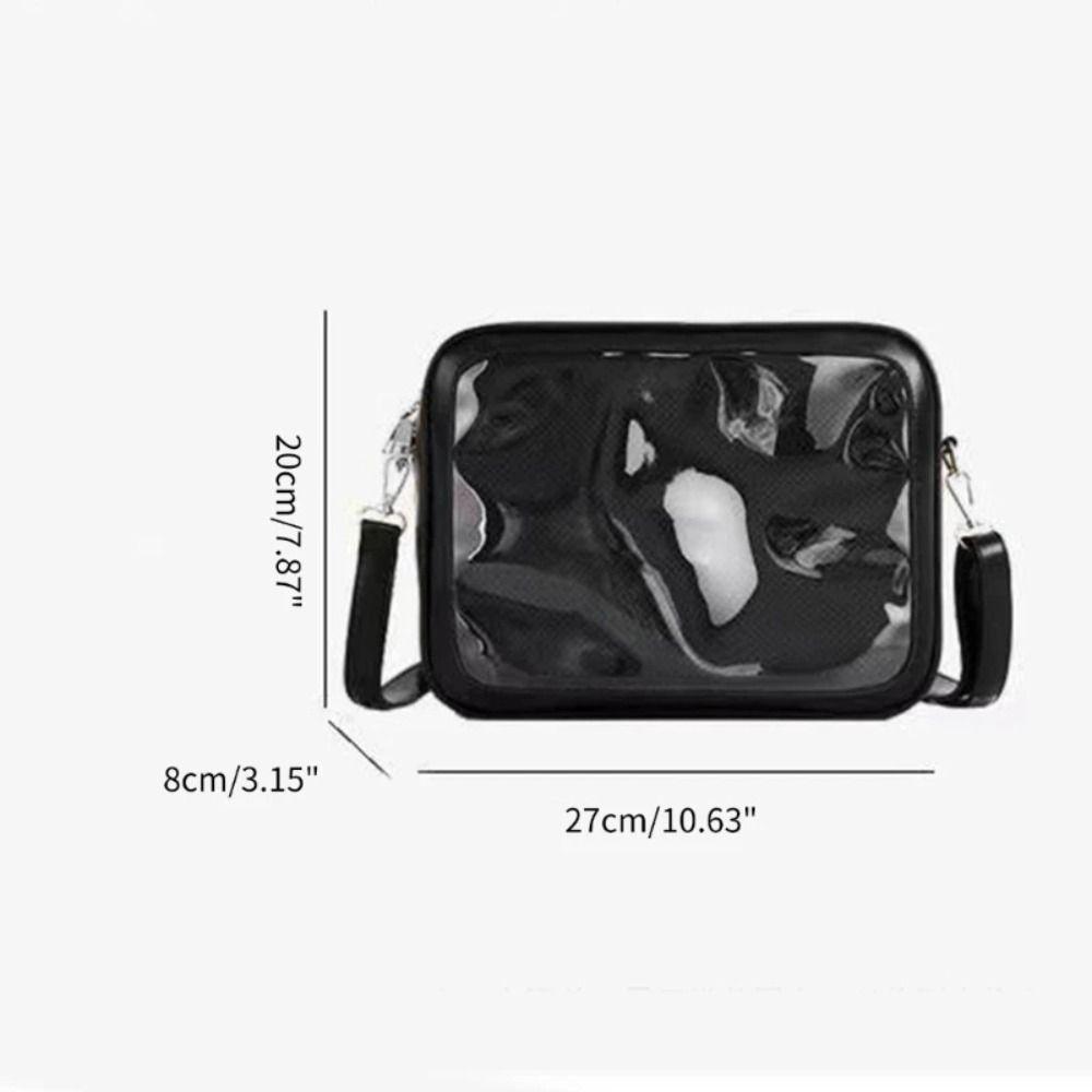Cotton Doll Bag Solid Color Itabag PU Shoulder Bag Creative Transparent Bags Men