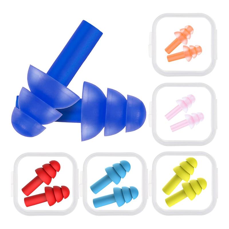 Waterproof Noise Reduction Sleep and Swimming Silicone Earplug
